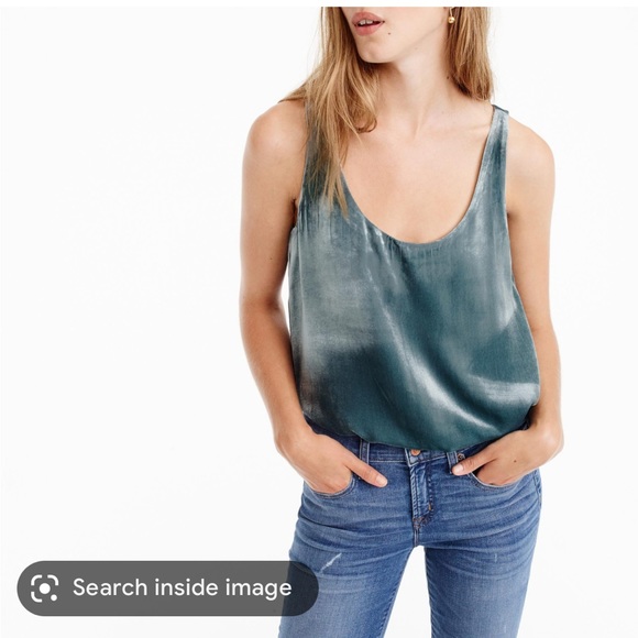NWT J Crew Velvet Tank - Picture 5 of 6